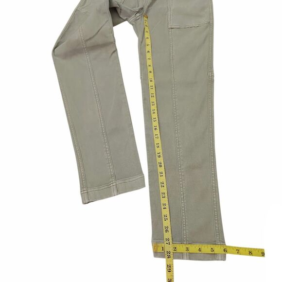 Spanx Pants Womens XS Green Stretch Twill Straight Leg Comfort Pull On Utility - Picture 11 of 11